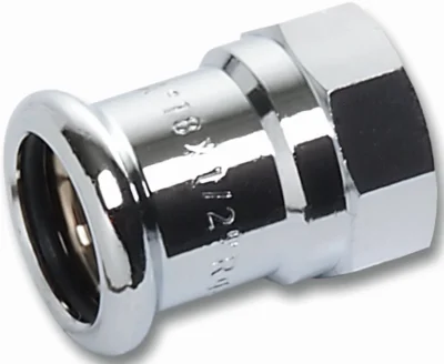 Liitin muhvi-kierre (puristus) 16270G D12XR3/8SK KROM.
