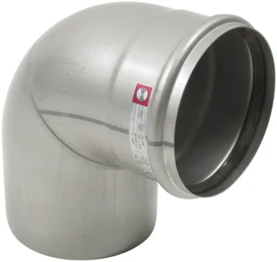 BLÜCHER Kulmayhde ø160/87.5°/AISI316/EPDM