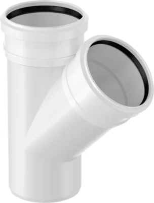 UPONOR DECIBEL Haarayhde dB PP DN 110/110-45°/VALKOINEN