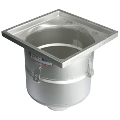 BLÜCHER Lattiakaivo pystymalli ø110/300x300/AISI316L