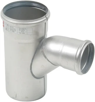 Haarayhde pyöristetty BLÜCHER EUROPIPE ø110-75/87.5°/AISI304/EPDM