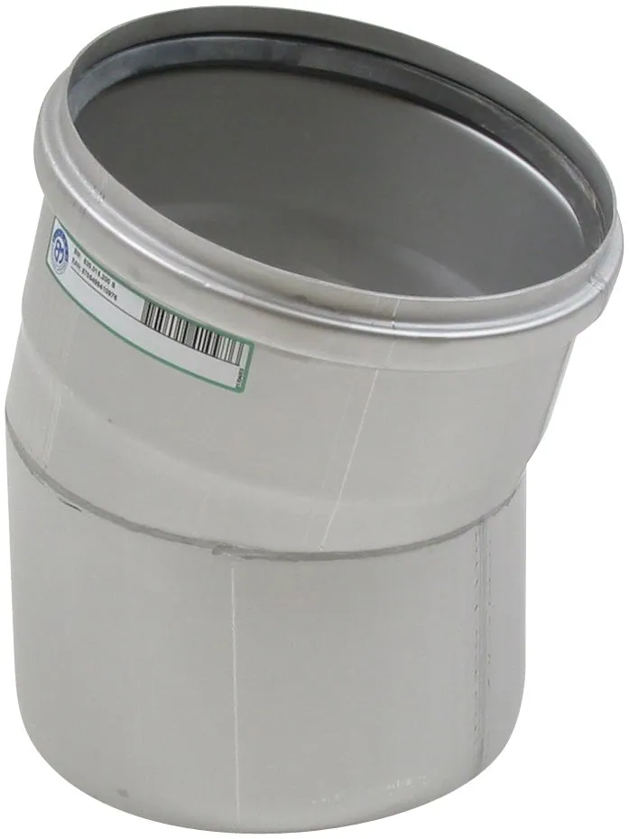 Kulmayhde BLÜCHER EUROPIPE ø200-15°/AISI316L/EPDM