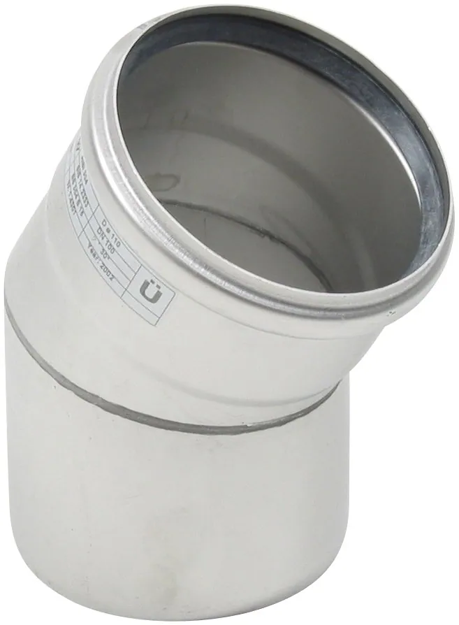 Kulmayhde BLÜCHER EUROPIPE ø110-30°/AISI316L/EPDM