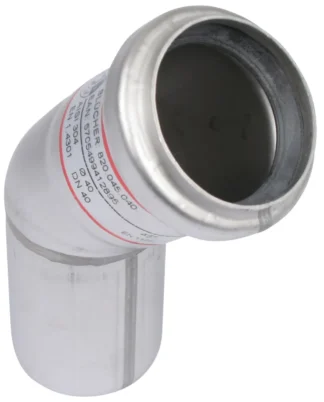 Kulmayhde BLÜCHER EUROPIPE ø40-45°/AISI316L/EPDM