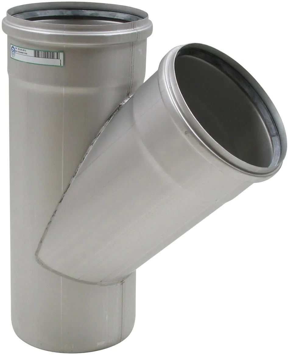Haarayhde BLÜCHER EUROPIPE ø200-200/45°/AISI316L/EPDM