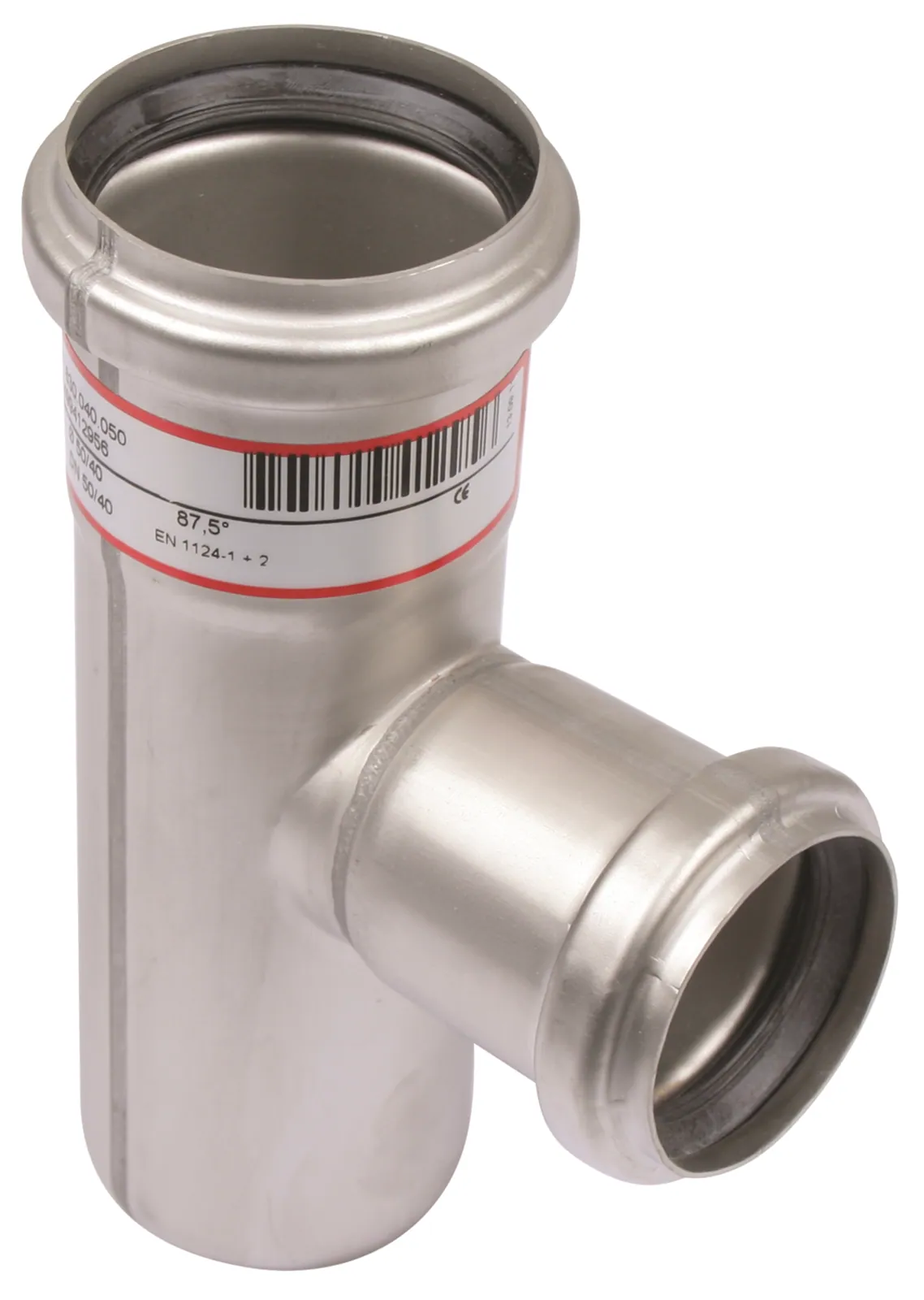 Haarayhde BLÜCHER EUROPIPE ø50-40/87,5°/AISI316L/EPDM