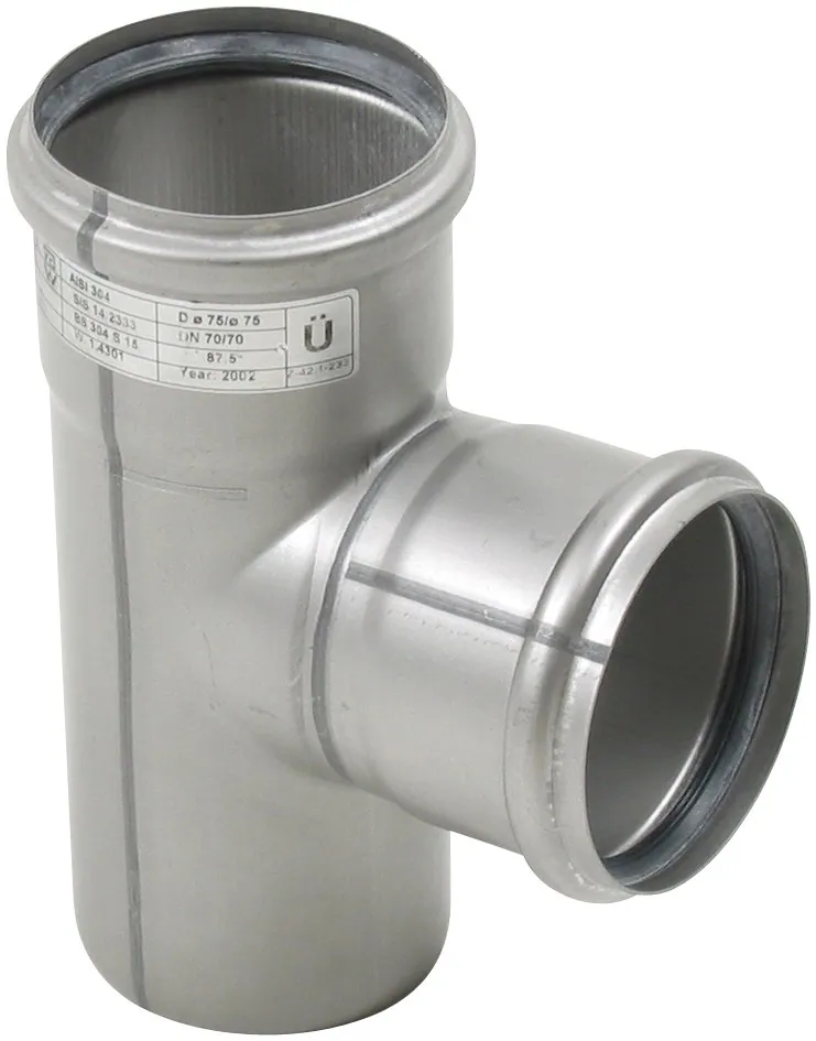 Haarayhde BLÜCHER EUROPIPE ø75-75/87.5°/AISI316L/EPDM