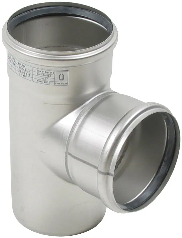 Haarayhde BLÜCHER EUROPIPE ø110-110/87.5°/AISI316L/EPDM