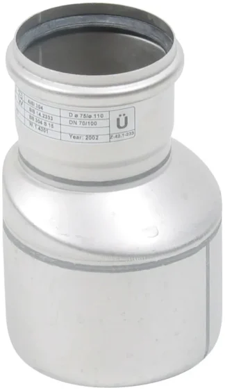 Supistusyhde epäkeskeinen BLÜCHER EUROPIPE ø75-110/AISI316L/EPDM