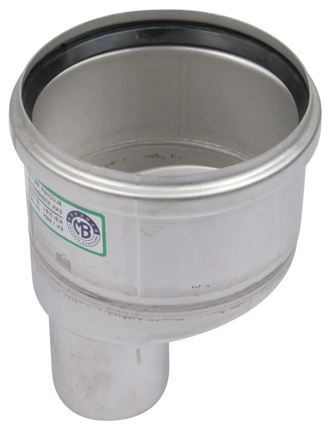 Supistusyhde epäkeskeinen BLÜCHER EUROPIPE ø110-50/AISI316L/EPDM