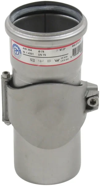 Puhdistusputki BLÜCHER EUROPIPE ø75/AISI316L/EPDM