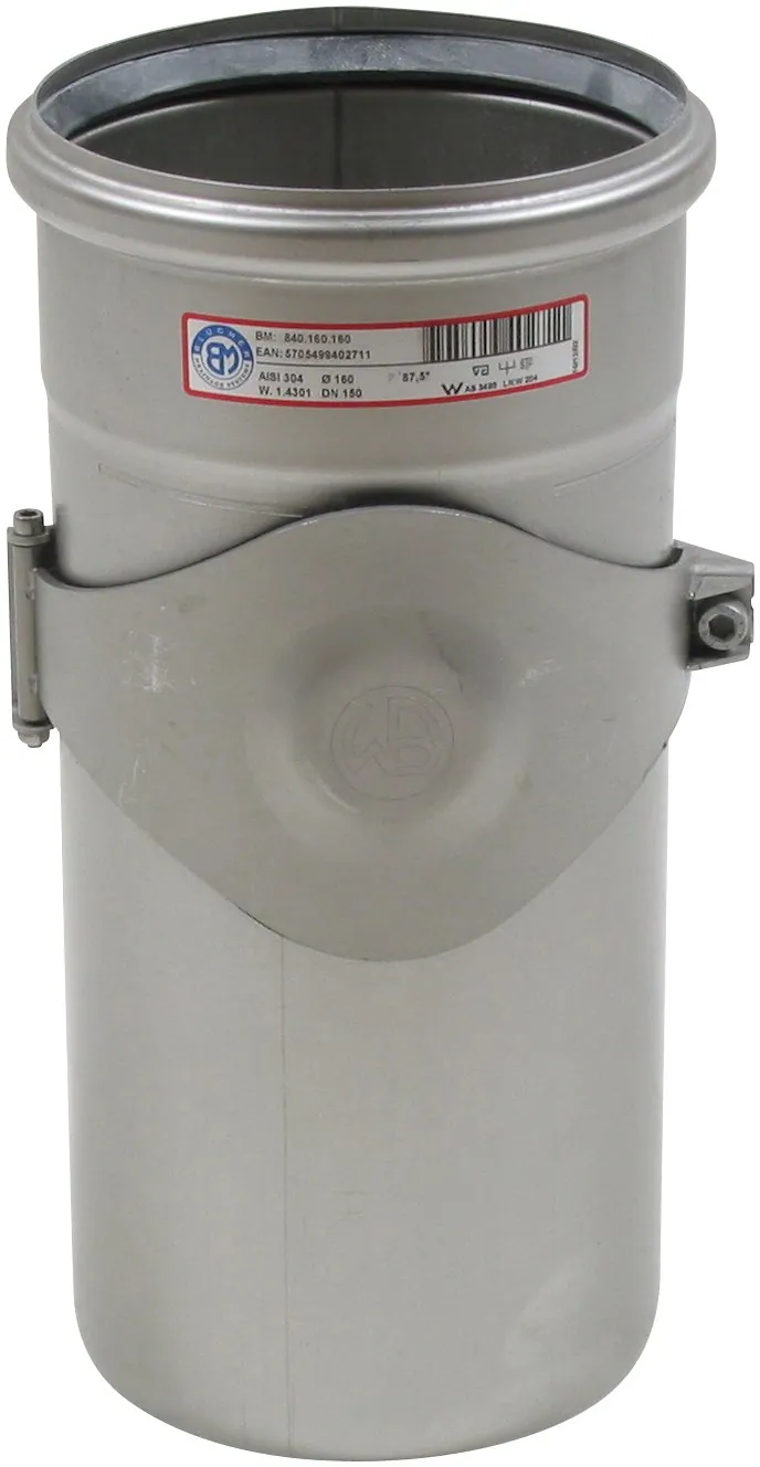 Puhdistusputki BLÜCHER EUROPIPE ø160/AISI316L/EPDM