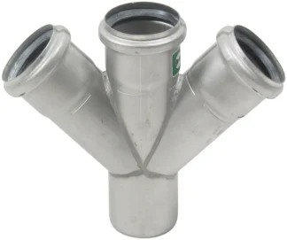 Kaksoishaarayhde BLÜCHER EUROPIPE ø50-50/45°/AISI316L/EPDM