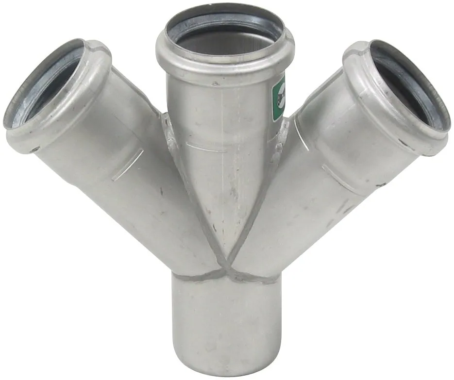 Kaksoishaarayhde BLÜCHER EUROPIPE ø50-50/45°/AISI316L/EPDM