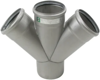 Kaksoishaarayhde BLÜCHER EUROPIPE ø110-110/45°/AISI316L/EPDM