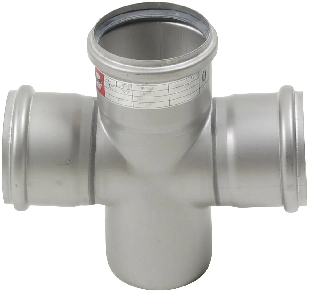 Kaksoishaarayhde BLÜCHER EUROPIPE ø75-75/87.5°/AISI316L/EPDM