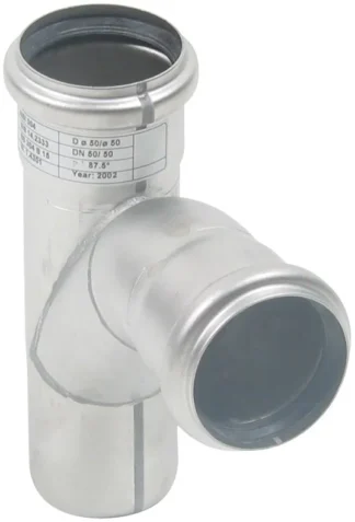 Haarayhde pyöristetty BLÜCHER EUROPIPE ø50-50/87.5°/AISI316L/EPDM