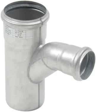 Haarayhde pyöristetty BLÜCHER EUROPIPE ø75-50/87.5°/AISI316L/EPDM
