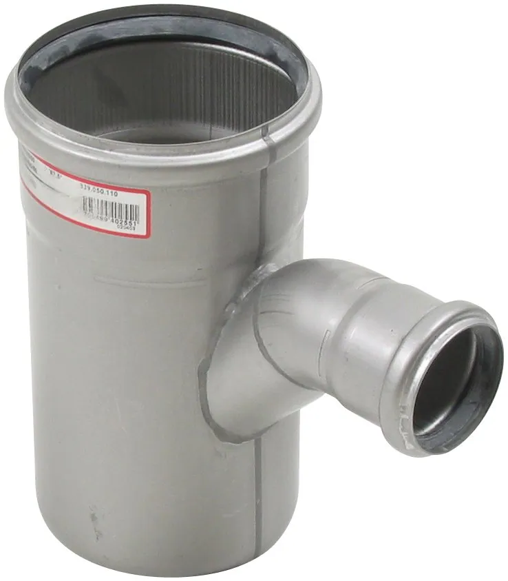 Haarayhde pyöristetty BLÜCHER EUROPIPE ø110-50/87.5°/AISI316L/EPDM