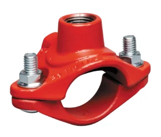 Kierreporasatula Victaulic S/922 Outlet Tee C922/ 048x026 RED E-A MET BSPP