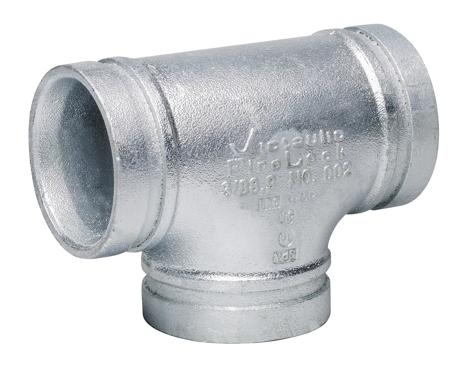 Ura T-haara Victaulic S/002 FireLock Stand F002/ 219 FL TEE GLV