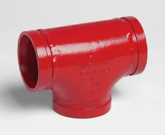 Ura T-haara Victaulic S/002 FireLock Stand F002/ 114 FL TEE RED