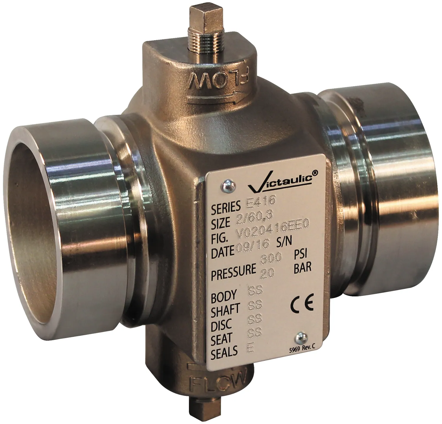 Takaiskuventtiili Victaulic Swing Check Valve E4 VE416/168 T SS SWING CKV ST100