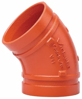 Urakäyrä Victaulic No. V11 - 45° Elbow F/V11 3"/89MM ELL 45 DEG ORG