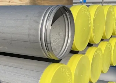 URITETTU TERÄSPUTKI EN 10217-7 168,3X2,0 1.4307 PEITATTU L-6M
