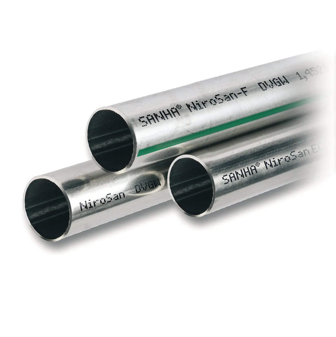 Teräsputki hitsattu aisi316L SANHA NIROSAN 9000 NIROSAN 9000/D64x2,0/6M