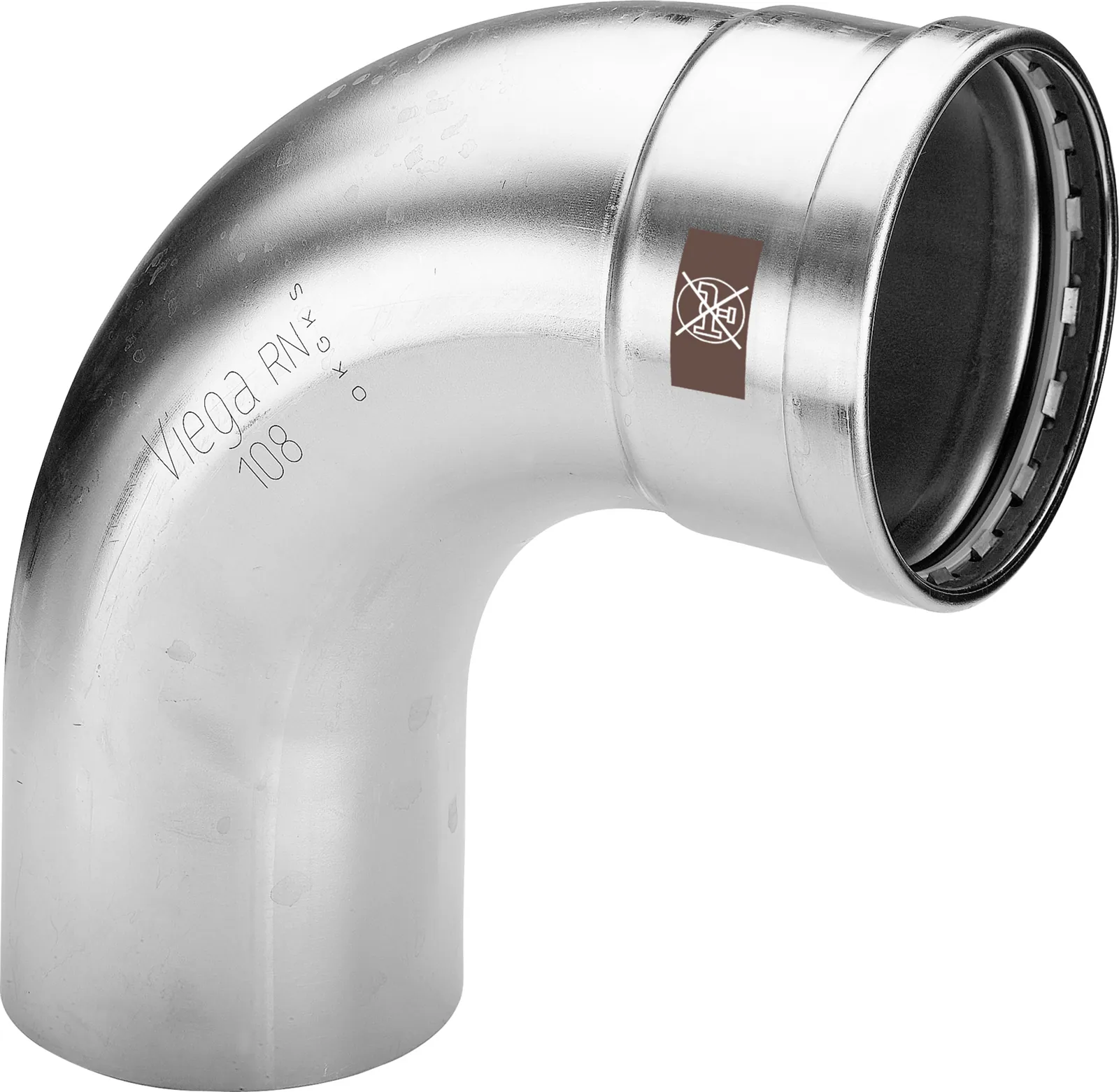Puristuskäyrä muhvi-pisto VIEGA TEMPONOX RST 1716.1XL/88,9/90º