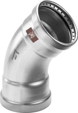 Puristuskäyrä muhvi-muhvi VIEGA TEMPONOX RST 1726XL/108,0/45º