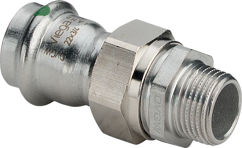 Puristusyhdistäjä muhvi-kierre VIEGA SANPRESS INOX HST 2365/DU 15/R 3/4UK