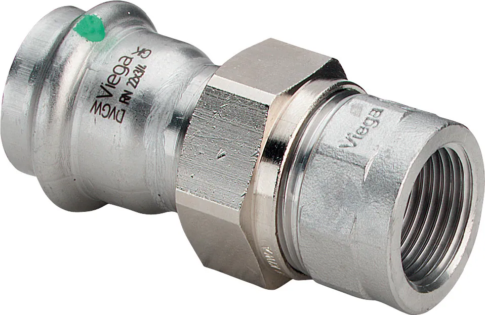 Puristusyhdistäjä muhvi-kierre VIEGA SANPRESS INOX HST 2362/DU 22/R 1SK