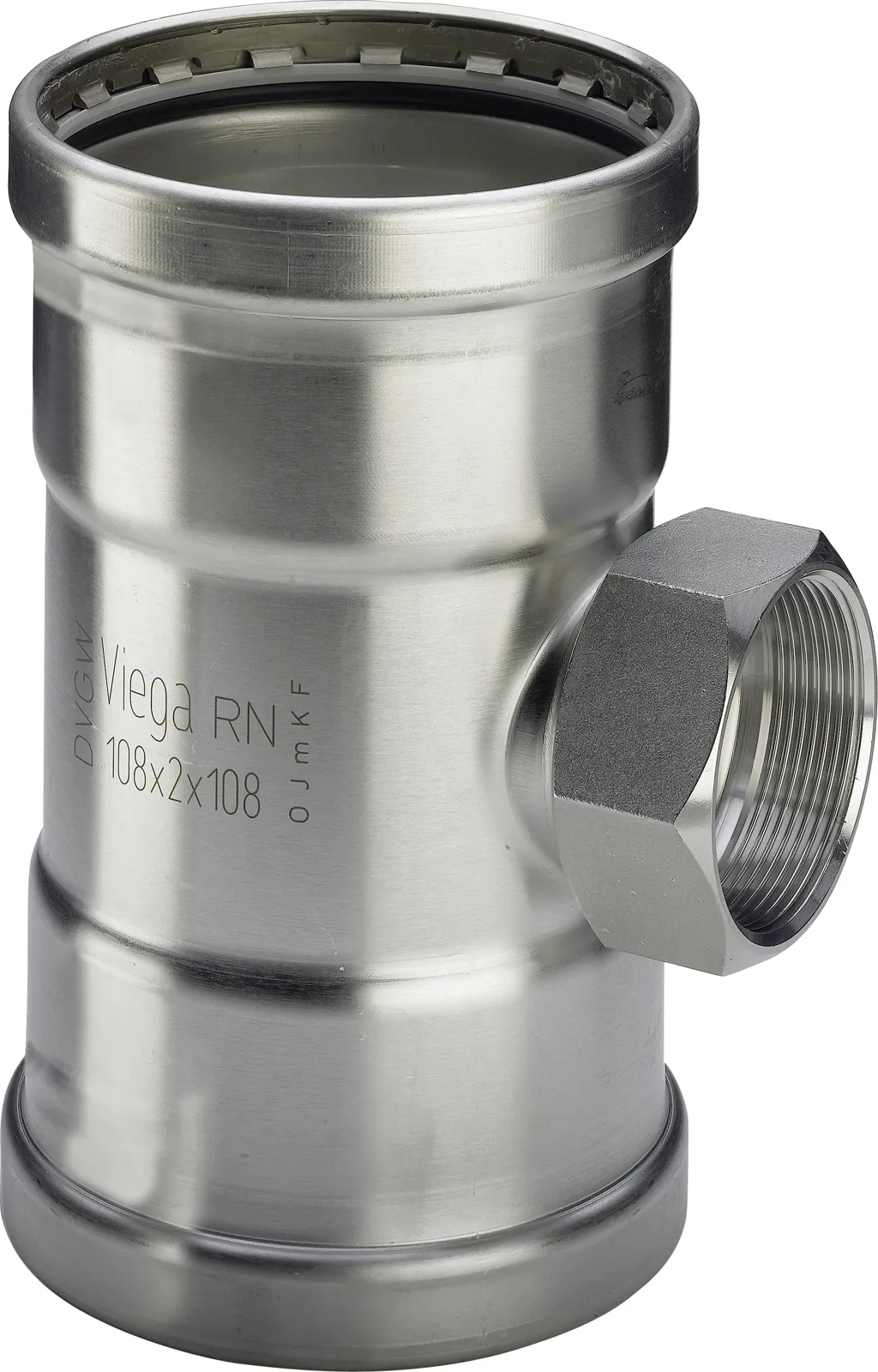 Puristus T-haara muhvi-kierre VIEGA SANPRESS INOX 2317.2XL/DU 88.9/R 3/4SK