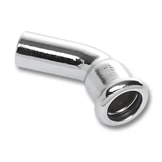 Puristuskäyrä muhvi-pisto SANHA SANHA-PRESS Chrome 16040/D15/45AST./KROM.