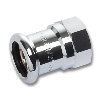 Puristus liitinmuhvi SANHA SANHA-PRESS Chrome 16270G/D12XR1/2SK/KROM.