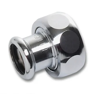 Puristusyhdistäjä muhvi-kierre SANHA SANHA-PRESS Chrome 16359G/D15XR3/4SK/KROM.