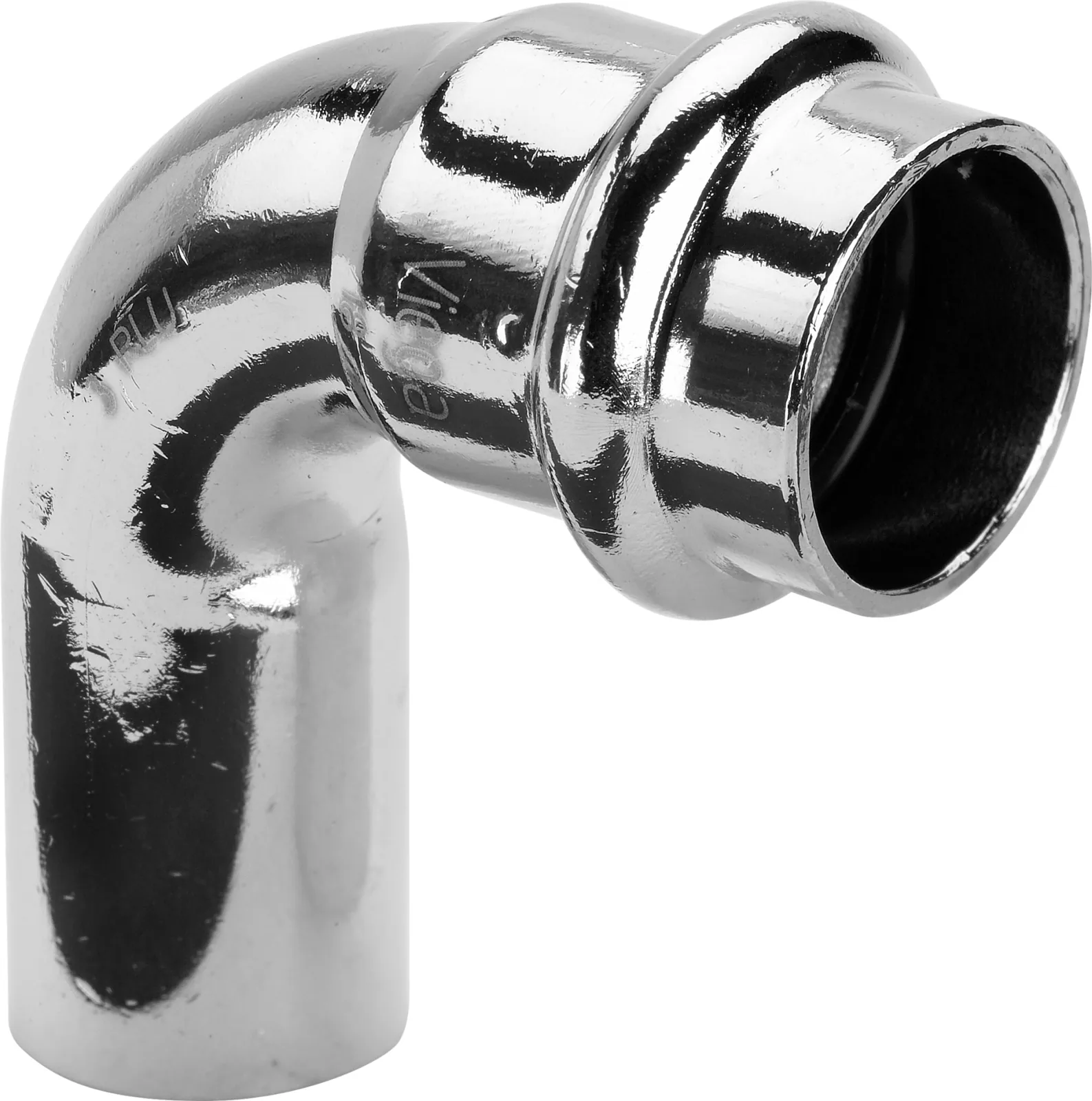 Puristuskäyrä muhvi-pisto VIEGA PROFIPRESS CR CU 2416.1CR/DU 12 90°