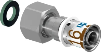 Puristusliitin UPONOR S-Press PLUS 16-G1/2"SN