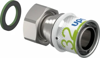 Puristusliitin UPONOR S-Press PLUS 32-G1 1/4"SN