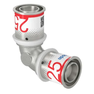 Puristuskäyrä muhvi-muhvi UPONOR S-Press PLUS 25-25 90°