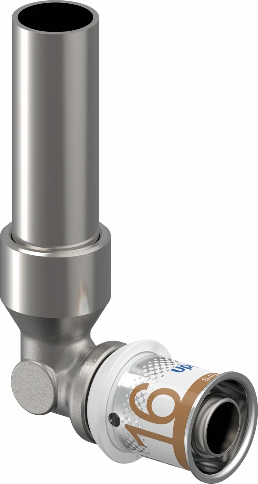 Puristus patterikulma liitin UPONOR S-Press PLUS 16-15CU L=350MM