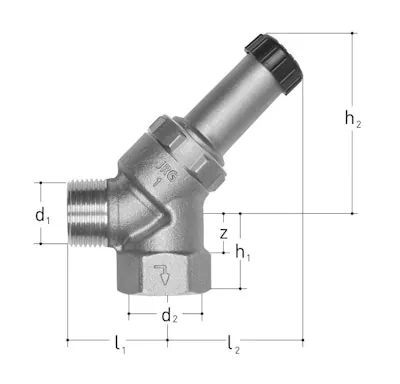Varoventtiili GF BFS JRG 1/2" 1-10 baaria