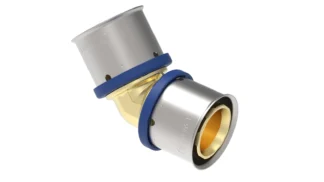 Puristuskulma Wavin Tigris M1 50 45°