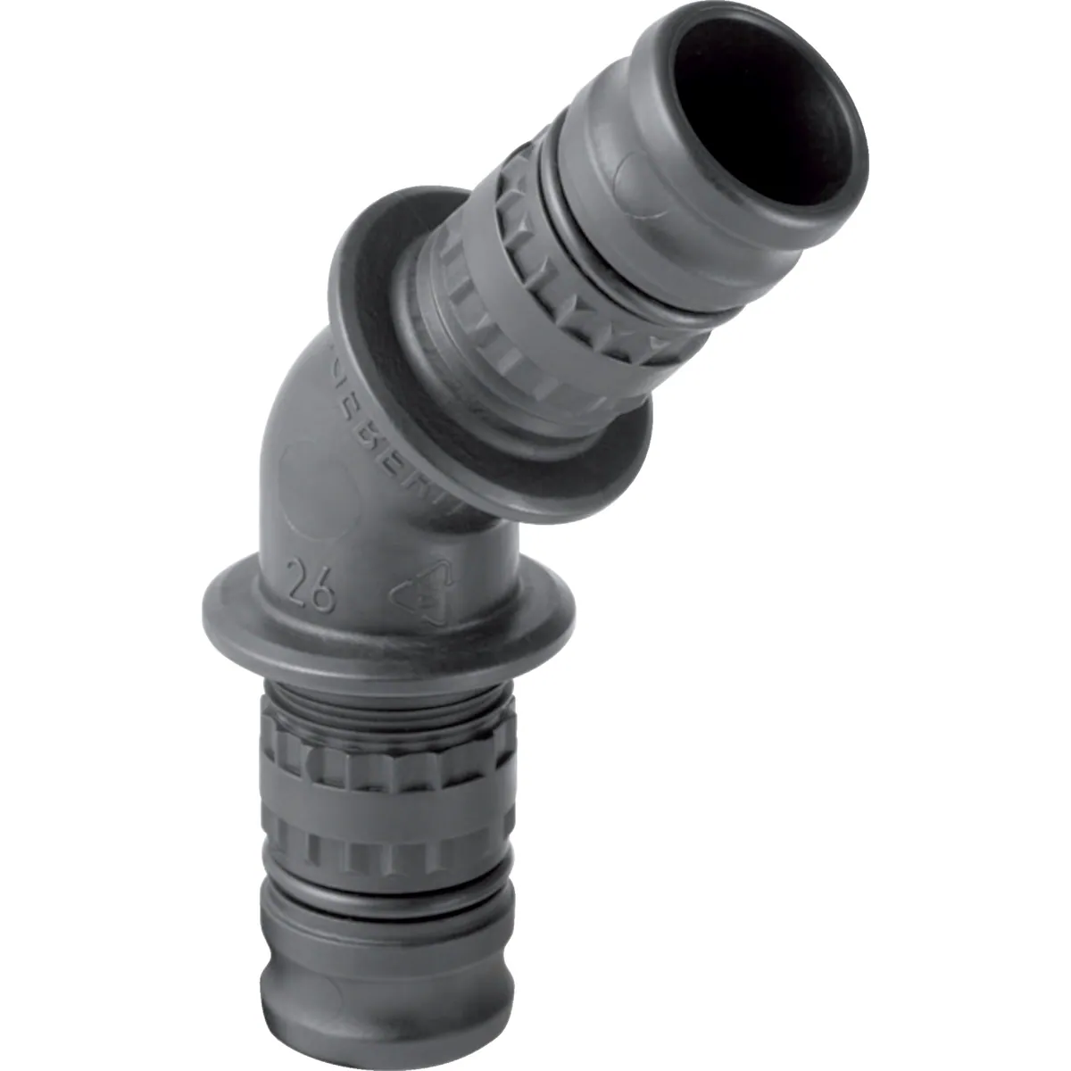 Puristuskulma Geberit Mepla komposiitti 45º Mepla 26mm