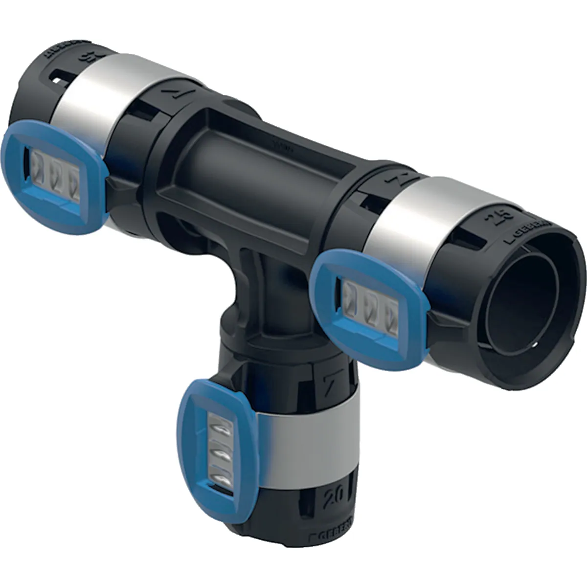 Puristus T-haara Geberit FlowFit Supistettu d20-25-20