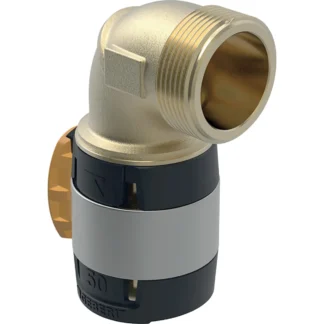 Puristuskulma muhvi-kierre Geberit FlowFit Ulkokierteellä 90G d63-R2