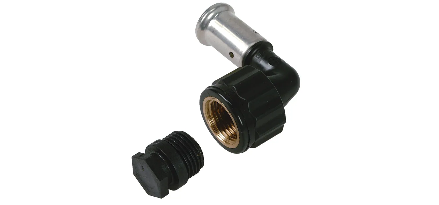 Puristuskulma muhvi-kierre Henco Henco PVDF Puristusliittimet 50mm x 1 1/2" sisäkierre, 90 a