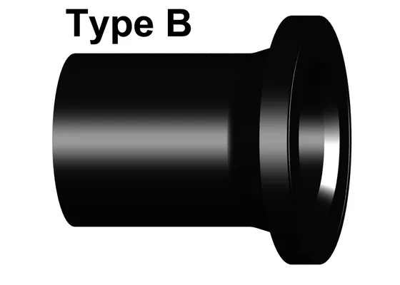 Laippakaulus sähkömuhvihitsatt ELGEF PLUS Elgef plus 500 - DN500 MM-PE100SDR17